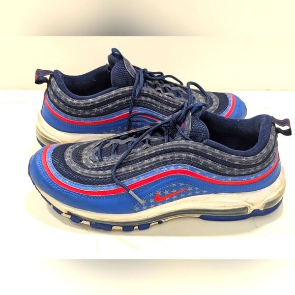 NIKE Air Max 97 Men\'s City Pride Dallas Away sneakers shoe red blue size 11 gym main image 10
